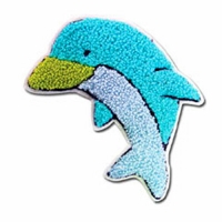 毛巾绣、毛巾绣花章、贴布毛巾绣、毛线绣花